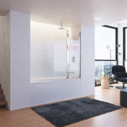 Ravak VAŇA OBDĹŽNIKOVÁ CHROME 150x70 snowwhite C721000000