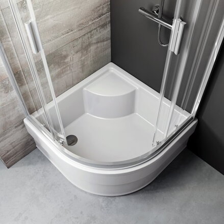 Ravak SPRCHOVÝ KÚT BLCP4-80 SABINA satin + grape 3B240U40ZG