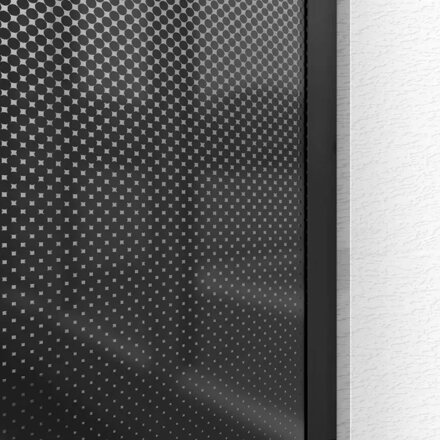 Rea AERO OMBRE BLACK/BLACK 110 PEVNÁ SPRCHOVÁ STENA 110x195, čierna sklo ombre REA-K2461