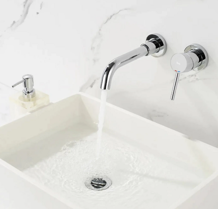 Rea LUNGO LONG CHROM UMÝVADLOVÁ PODOMIETKOVÁ BATÉRIA + BOX, chróm REA-B0369