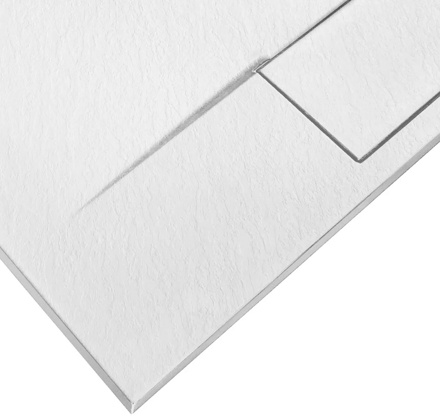 Rea BAZALT WHITE ŠTVORCOVÁ SPRCHOVÁ VANIČKA 90x90, biela REA-K3303