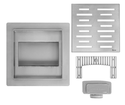 Rea LINE N NEREZOVÝ SPRCHOVÝ ŽĽAB 120x120 mm REA-G6204