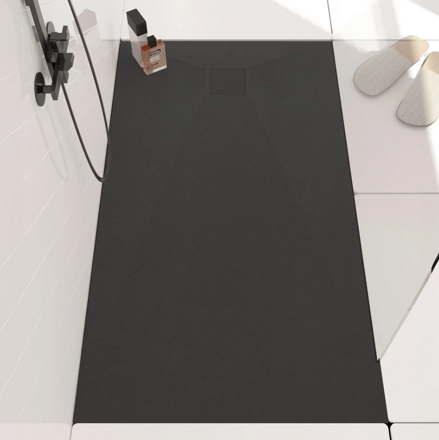 Rea MAGNUM BLACK OBDĹŽNIKOVÁ SPRCHOVÁ VANIČKA 80x120, čierna REA-K3331