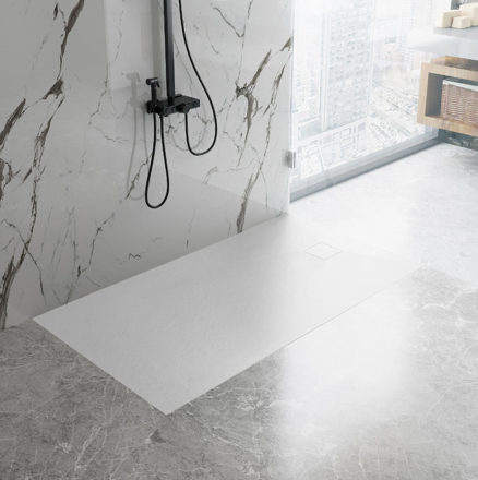 Rea MAGNUM WHITE OBDĹŽNIKOVÁ SPRCHOVÁ VANIČKA 80x100, biela REA-K3335
