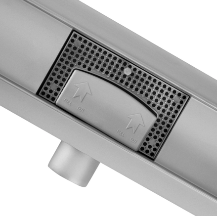 Rea NEOX N NEREZOVÝ SPRCHOVÝ ŽĽAB 600 mm, chróm kartáčovaný REA-G2501