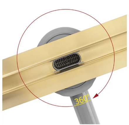 Rea NEOX SLIM GOLD N PRO NEREZOVÝ SPRCHOVÝ ŽĽAB 700 mm, zlatý REA-G2718