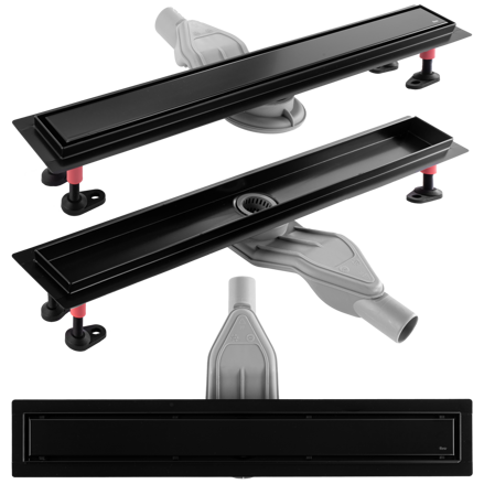 Rea NEOX BLACK SUPERFLOW N PRO NEREZOVÝ SPRCHOVÝ ŽĽAB 700 mm, čierny matný REA-G7806