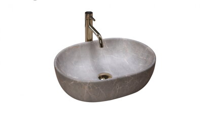 Rea LARA BEIGE UMÝVADLO NA DOSKU 48,5cm, keramické REA-U9887