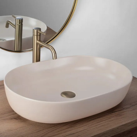 Rea CLEO 61 BEIGE MATT UMÝVADLO NA DOSKU, béžové keramické REA-U9655