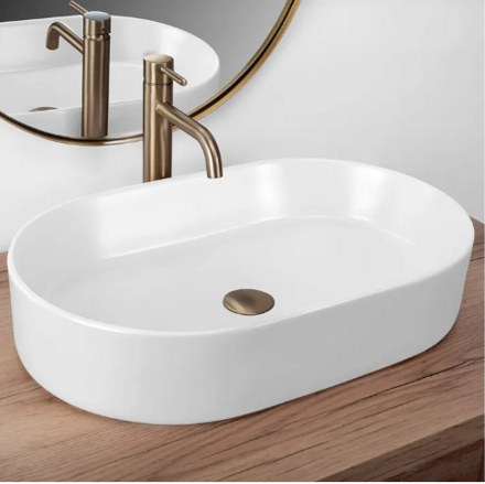Rea NADIA 60 WHITE MATT UMÝVADLO NA DOSKU, biele keramické REA-U9657