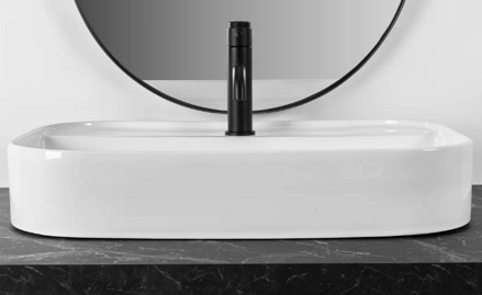 Rea VERONA UMÝVADLO NA DOSKU 65cm, biele keramické REA-U3325