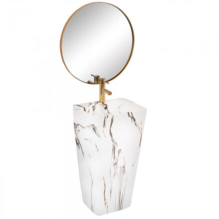 Rea ARIS MARBLE UMÝVADLO VOĽNE STOJACE 37,5cm, imitácia mramoru keramické REA-U6906