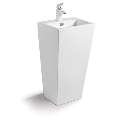 Rea DARIA UMÝVADLO VOĽNE STOJACE 44cm, biele keramické REA-U9900