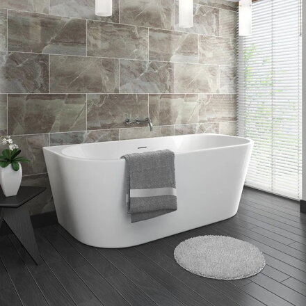 Rea CAPRI 150 VAŇA VOĽNE STOJACA 150x75, biela sanitárny akrylát REA-W9800