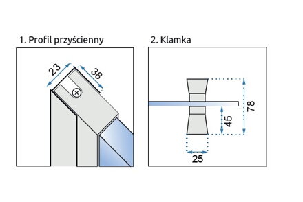 Rea WIKTOR SPRCHOVÉ DVERE 80-100cm, sklo číre REA-K0548