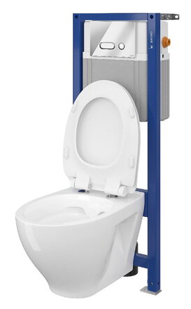 Cersanit MODUO SET PODOMIET. RÁM HI-TEC, WC MISA ZÁVESNÁ, TLAČIDLO INTERA chróm lesklý, SEDÁTKO duroplast odnímateľné K701-234 Cersanit MODUO SET PODOMIET. RÁM HI-TEC, WC MISA ZÁVESNÁ, TLAČIDLO INTERA chróm lesklý, SEDÁTKO duroplast odnímateľné K701-234