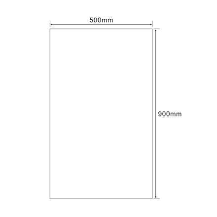 Zrkadlo 50x90 cm, obdĺžnik, bez uchytenia Zrkadlo 50x90 cm, obdĺžnik, bez uchytenia