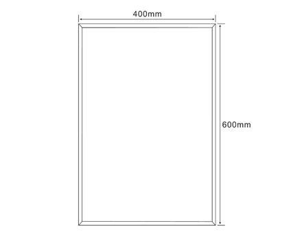 Zrkadlo 40x60 cm, s fazetou, bez uchytenia Zrkadlo 40x60 cm, s fazetou, bez uchytenia