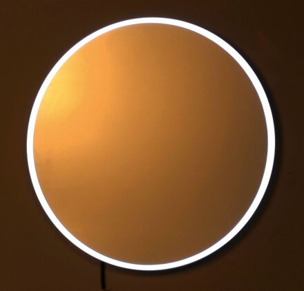 FLOAT LED podsvietené zrkadlo, priemer 740mm, biela FLOAT LED podsvietené zrkadlo, priemer 740mm, biela