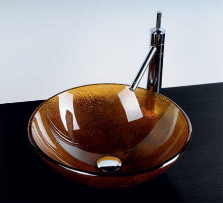 SUN sklenené umývadlo priemer 42 cm