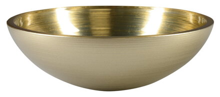 MURANO SOFT BROWN sklenené umývadlo 40x14cm, béžovozlatá