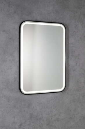 CETIS zrkadlo s LED osvetlením 60x80cm, čierna mat CETIS zrkadlo s LED osvetlením 60x80cm, čierna mat