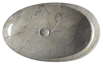 DALMA keramické umývadlo 68x16,5x44 cm, grigio