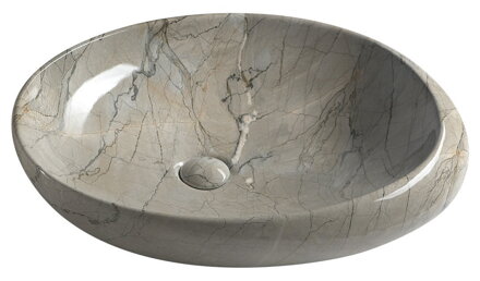 DALMA keramické umývadlo 68x16,5x44 cm, grigio