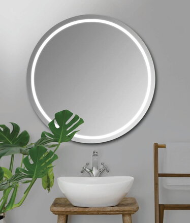 NYX guľaté zrkadlo s LED osvetlením, ø 60cm NYX guľaté zrkadlo s LED osvetlením, ø 60cm
