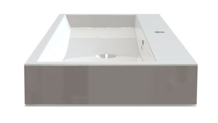 ORINOKO umývadlo 100x42cm, liaty mramor, biela