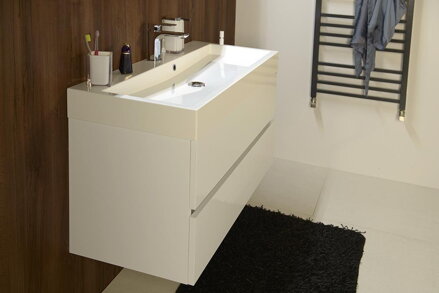 ORINOKO umývadlo 100x42cm, liaty mramor, biela