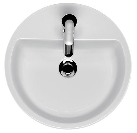 Cersanit CASPIA UMÝVADLO NA DOSKU 40 cm, biele keramické K11-0094