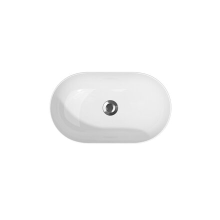 Cersanit INVERTO UMÝVADLO NA DOSKU 60 cm, biele keramické K671-009