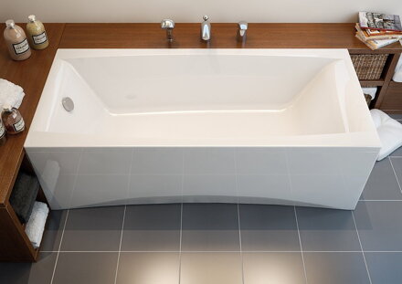 Cersanit VIRGO 170x75 VAŇA OBDĹŽNIKOVÁ akrylátová + nožičky, biela S301-045