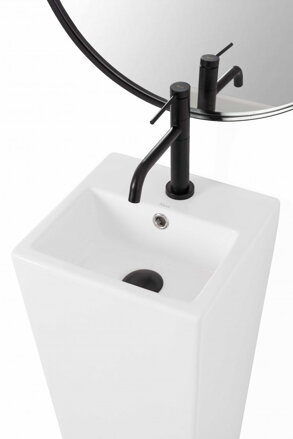 Rea KAMILA UMÝVADLO VOĽNE STOJACE 33 cm, biele keramické, REA-U5633