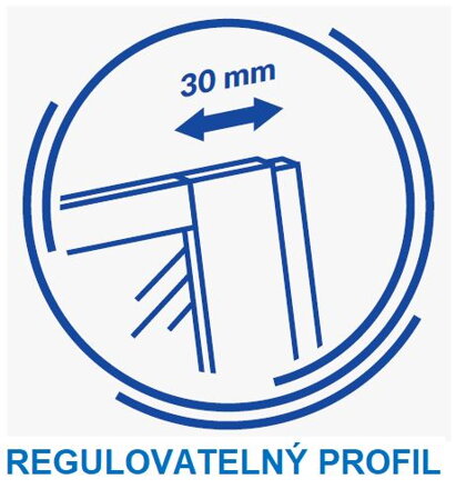 Cersanit EASY NEW 115x140 VAŇOVÁ ZÁSTENA, 2 DIELNA PRAVOĽAVÁ, profil chróm, číre sklo S301-290