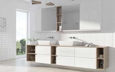 Cersanit MODUO SKRINKA POD UMÝVADLO SO ZÁSUVKAMI 80 cm, biela S929-008