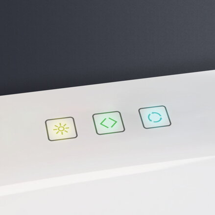 Excellent LILA 2.0 CHROMO 4-LED VAŇA VOĽNE STOJACA ku stene rohová, 160, ľavá, akrylátová, biela WAEX.LIL2.LED4160LWHN