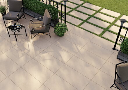 New Way ROCKSTONE BEIGE 2cm 59,5x59,5 terasová dlažba