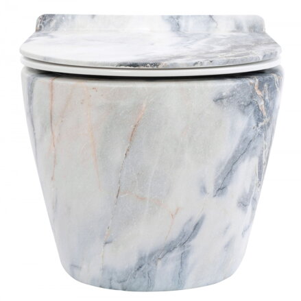 Rea WC - CARLOS RIMLESS SO SEDÁTKOM DUROPLAST/SLIM/ZM ZÁVESNÁ MISA, granit mat, keramická REA-C8003