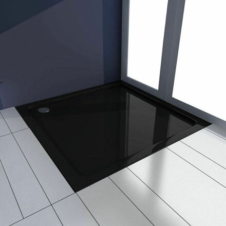 Rea SAVOY SPRCHOVÁ VANIČKA 90x90 + sifón, čierna, K4803