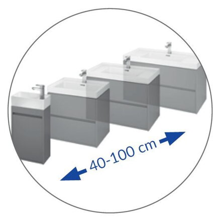 Cersanit CREA UMÝVADLO NÁBYTKOVÉ 80,5 cm, keramické K114-017