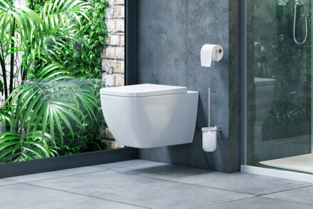 Excellent WC NESS MISA ZÁVESNÁ SO SEDÁTKOM, biela keramická CENL.3509.500.WH