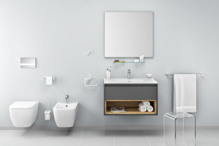Excellent WC NESS MISA ZÁVESNÁ SO SEDÁTKOM, biela keramická CENL.3509.500.WH