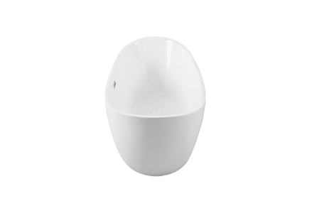 Besco AYLA 170 VAŇA VOĽNE STOJACA 170x80, biela sanitárny akrylát, klik-klak chróm WAS-170-A