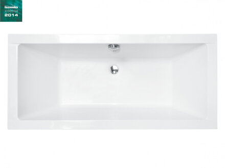 Besco VERA 180 VAŇA VOĽNE STOJACA 180x80, biela s panelom sanitárny kompozit WKV-180-WO