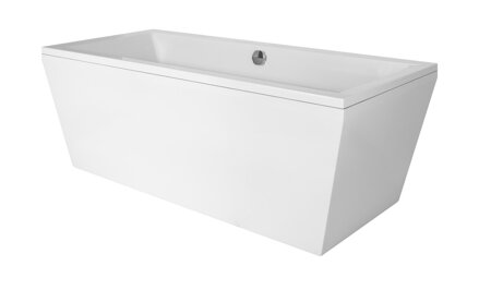Besco VERA 180 VAŇA VOĽNE STOJACA 180x80, biela s panelom sanitárny kompozit WKV-180-WO