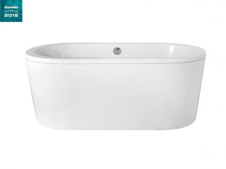 Besco VICTORIA 185 VAŇA VOĽNE STOJACA, 185x83 biela s panelom sanitárny kompozit WKV-185-WO