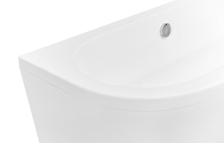 Besco VISTA 150 VAŇA VOĽNE STOJACA 150x75, biela sanitárny kompozit WKV-150-WS