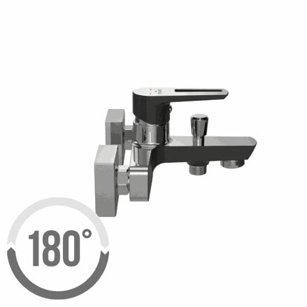 Cersanit MILLE BATÉRIA VAŇOVÁ NADOMIETKOVÁ čierna S951-009